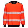 PW379 PW3 Hi-Vis Crew Neck Sweatshirt