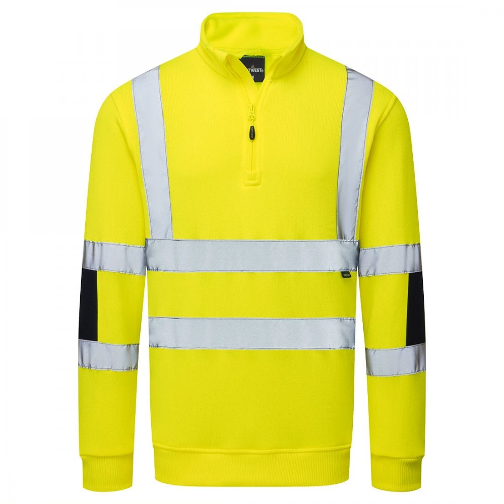 B314 Hi-Vis Knit  1/2Zip Sweatshirt