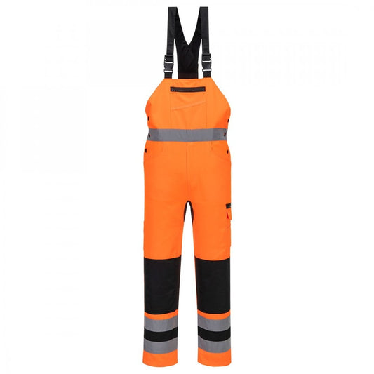 CD852 WX2 Eco Hi-Vis Bib & Brace Orange/Black 4XL *One Size Only - Outlet Store*