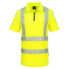 KX302 KX3 Sport Hi-Vis Zip Polo Shirt S/S